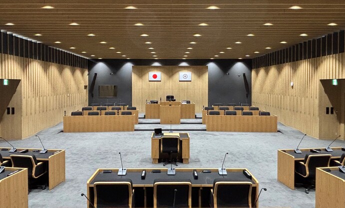 議場の写真
