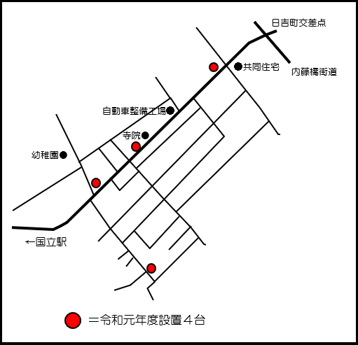 令和元年度防犯カメラ設置図