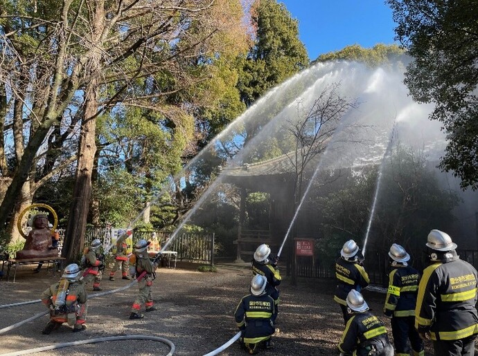 昨年の演習の様子