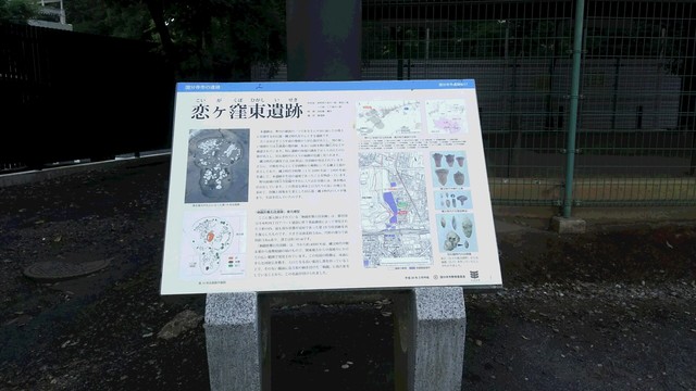 恋ヶ窪東遺跡　説明板