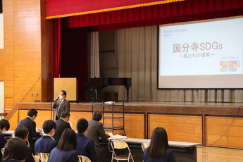 市長挨拶の様子