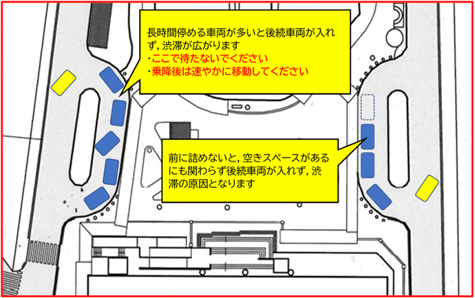 一般車両乗降場内での注意事項