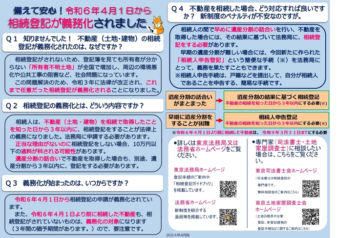 相続登記義務化リーフレット