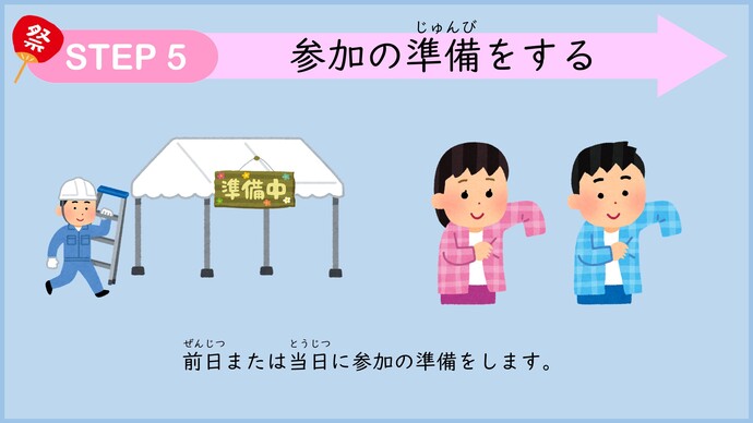 ステップ5　出店の準備をする