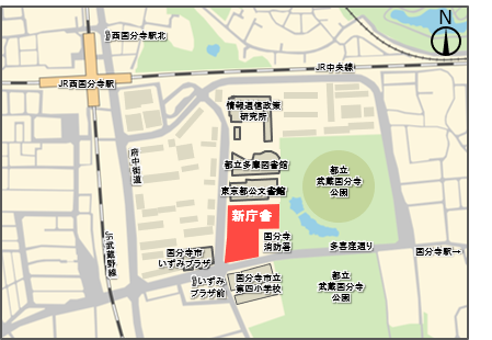 新庁舎案内図