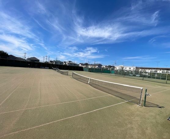 戸倉第二テニスコート人工芝全面リニューアル