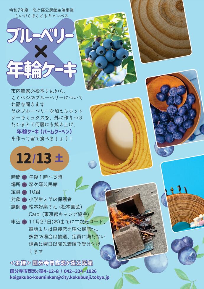 ブルーベリー 年輪ケーキ