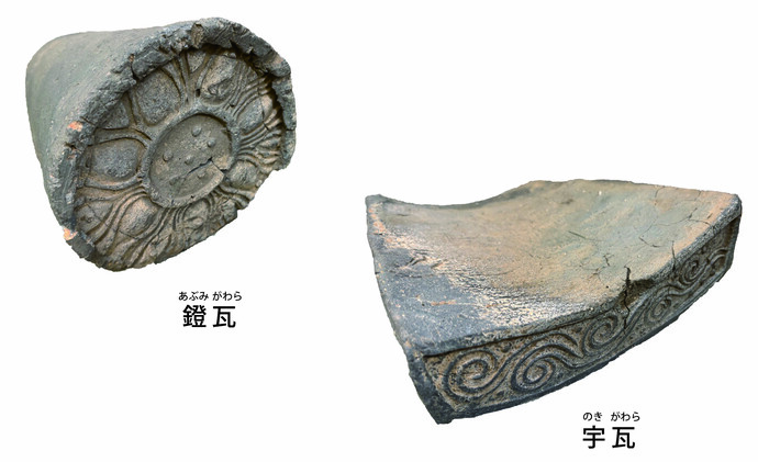 武蔵国分寺跡出土の瓦の画像